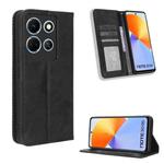 For Infinix Note 30 4G Magnetic Buckle Retro Texture Leather Phone Case(Black)