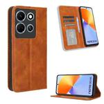 For Infinix Note 30 5G Magnetic Buckle Retro Texture Leather Phone Case(Brown)