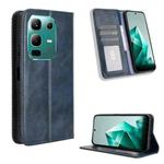 For Infinix Note 50x 5G Magnetic Buckle Retro Texture Leather Phone Case(Blue)