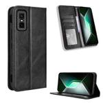 For Infinix GT 30 Pro 5G Magnetic Buckle Retro Texture Leather Phone Case(Black)