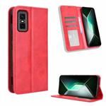 For Infinix GT 30 Pro 5G Magnetic Buckle Retro Texture Leather Phone Case(Red)
