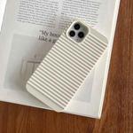 For iPhone 12 Pro Max Stripe Pattern Cooling TPU Phone Case(White)