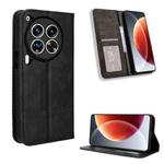 For Tecno Camon 30 Premier 5G Magnetic Buckle Retro Texture Leather Phone Case(Black)