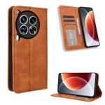 For Tecno Camon 30 Premier 5G Magnetic Buckle Retro Texture Leather Phone Case(Brown)