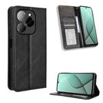 For Tecno Spark 20 Pro 5G Magnetic Buckle Retro Texture Leather Phone Case(Black)