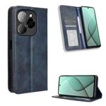 For Tecno Spark 20 Pro 5G Magnetic Buckle Retro Texture Leather Phone Case(Blue)