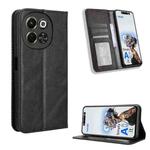 For Tecno Pova 6 Neo 5G / Spark 30 5G Magnetic Buckle Retro Texture Leather Phone Case(Black)