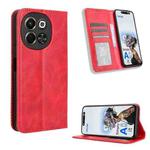 For Tecno Pova 6 Neo 5G / Spark 30 5G Magnetic Buckle Retro Texture Leather Phone Case(Red)