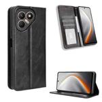 For Tecno Pova 7 4G Magnetic Buckle Retro Texture Leather Phone Case(Black)
