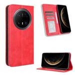 For Huawei Mate 70 Pro / 70 Pro+ Magnetic Buckle Retro Texture Leather Phone Case(Red)