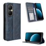 For Huawei Enjoy 80 4G Magnetic Buckle Retro Texture Leather Phone Case(Blue)