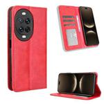 For Huawei nova 14 Pro 5G Magnetic Buckle Retro Texture Leather Phone Case(Red)