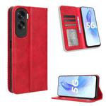 For Honor X50i Magnetic Buckle Retro Texture Leather Phone Case(Red)