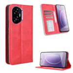 For Honor 300 5G Magnetic Buckle Retro Texture Leather Phone Case(Red)