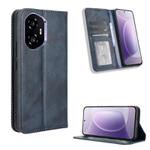 For Honor 300 5G Magnetic Buckle Retro Texture Leather Phone Case(Blue)