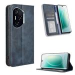 For Honor 300 Pro 5G / 300 Ultra 5G Magnetic Buckle Retro Texture Leather Phone Case(Blue)