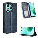 For Honor 400 Lite Magnetic Buckle Retro Texture Leather Phone Case(Blue)