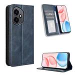 For Honor 400 Magnetic Buckle Retro Texture Leather Phone Case(Blue)
