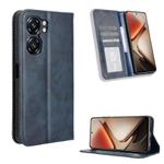 For Oukitel C58 / C58 Pro Magnetic Buckle Retro Texture Leather Phone Case(Blue)