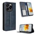 For Oukitel C65 / C65 Pro Magnetic Buckle Retro Texture Leather Phone Case(Blue)
