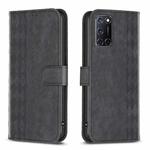 For Samsung Galaxy A52 4G/5G Plaid Embossed Leather Phone Case(Black)