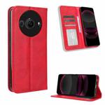 For Sharp Aquos R8 Pro / Leica Leitz Phone 3 Magnetic Buckle Retro Texture Leather Phone Case(Red)