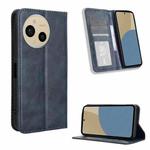 For Sharp Aquos Sense9 Magnetic Buckle Retro Texture Leather Phone Case(Blue)