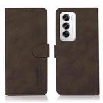 For OPPO Reno12 5G Global KHAZNEH Matte Texture Leather Phone Case(Brown)