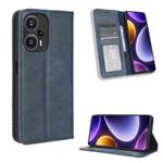 For Xiaomi Poco F5 5G Magnetic Buckle Retro Texture Leather Phone Case(Blue)