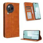 For Xiaomi Civi 3 Magnetic Buckle Retro Texture Leather Phone Case(Brown)