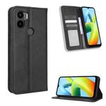 For Xiaomi Redmi A2+ / A1+ Magnetic Buckle Retro Texture Leather Phone Case(Black)