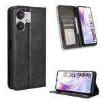 For Xiaomi Redmi 13C 5G / 13R 5G Magnetic Buckle Retro Texture Leather Phone Case(Black)