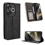 For Xiaomi Redmi Turbo 3 5G Magnetic Buckle Retro Texture Leather Phone Case(Black)