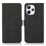 For Xiaomi Redmi 12 4G KHAZNEH Matte Texture Leather Phone Case(Black)