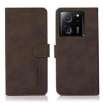 For Xiaomi 13T / Redmi K60 Ultra KHAZNEH Matte Texture Leather Phone Case(Brown)