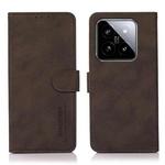 For Xiaomi 14 Pro KHAZNEH Matte Texture Leather Phone Case(Brown)