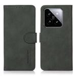 For Xiaomi 14 KHAZNEH Matte Texture Leather Phone Case(Green)