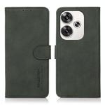 For Xiaomi Poco F6 / Redmi Turbo 3 KHAZNEH Matte Texture Leather Phone Case(Green)