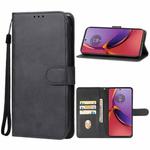 For Motorola Moto G84 Leather Phone Case(Black)