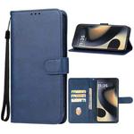For Motorola Edge 2024 Leather Phone Case(Blue)