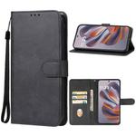 For Motorola Edge 50 Neo Leather Phone Case(Black)