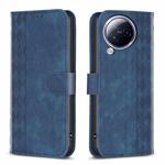 For Xiaomi Civi 3 5G Plaid Embossed Leather Phone Case(Blue)