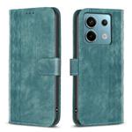 For Xiaomi Redmi Note 13 Pro 5G Plaid Embossed Leather Phone Case(Green)
