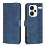 For Xiaomi Redmi Note 13 Pro+ 5G Plaid Embossed Leather Phone Case(Blue)