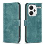 For Xiaomi Redmi Note 13 Pro+ 5G Plaid Embossed Leather Phone Case(Green)