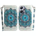 For Infinix Hot 30 Play 3D Colored Horizontal Flip Leather Phone Case(Peacock Wreath)