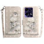 For Infinix Note 30 3D Colored Horizontal Flip Leather Phone Case(Squirrels)