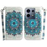 For Infinix Note 30 VIP 3D Colored Horizontal Flip Leather Phone Case(Peacock Wreath)