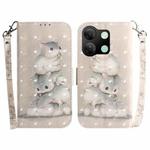 For Infinix Smart 7 HD 3D Colored Horizontal Flip Leather Phone Case(Squirrels)