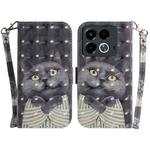 For Infinix Note 40 3D Colored Horizontal Flip Leather Phone Case(Hug Cat)